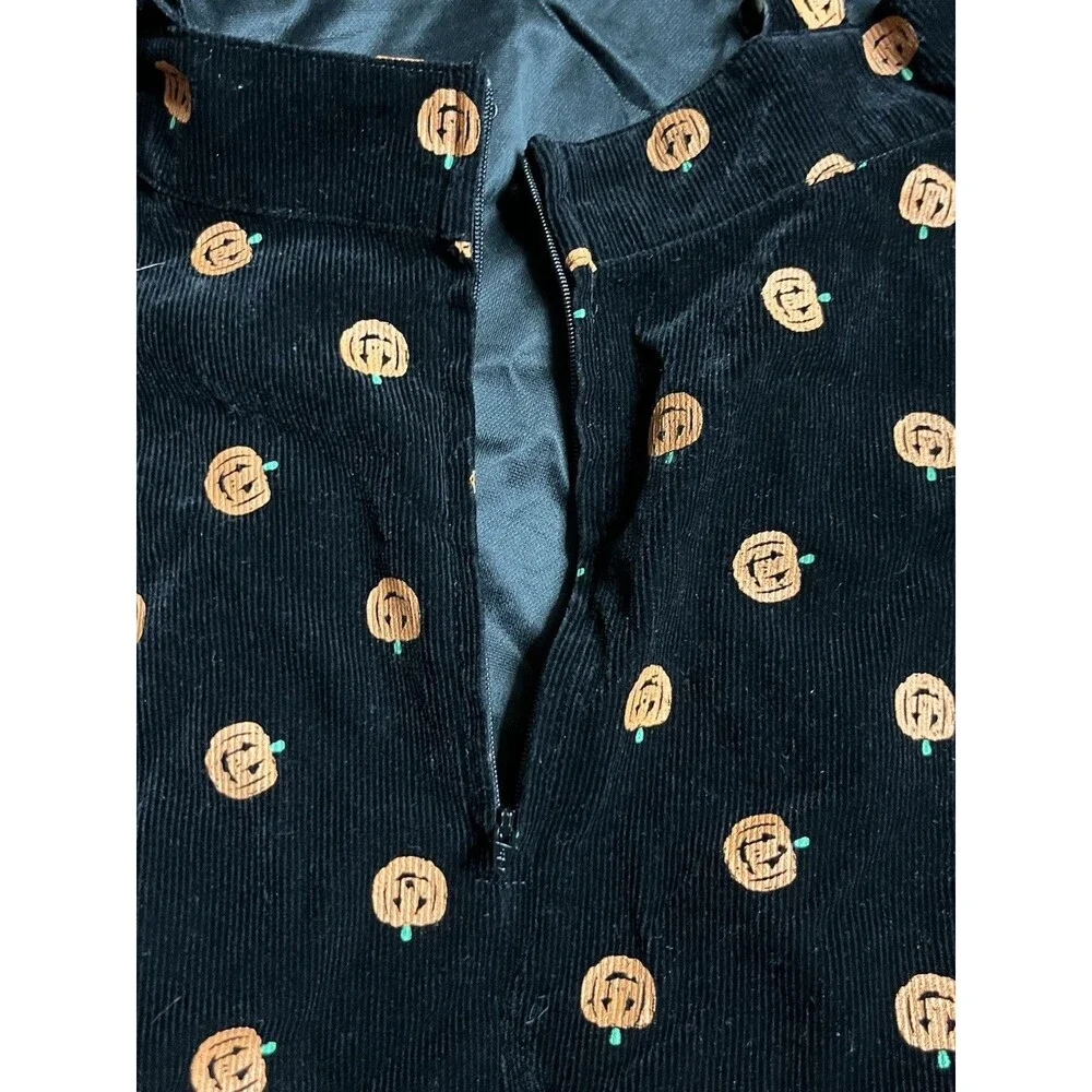 Unique Vintage Pumpkin Overalls Dress Women Sz XL